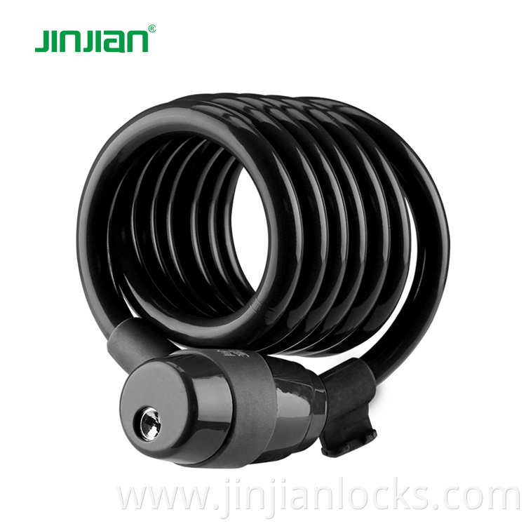 Wenzhou Jinjian T503 Bicycle Steel Cable Sprial Lock Motorcycle Cable Lock